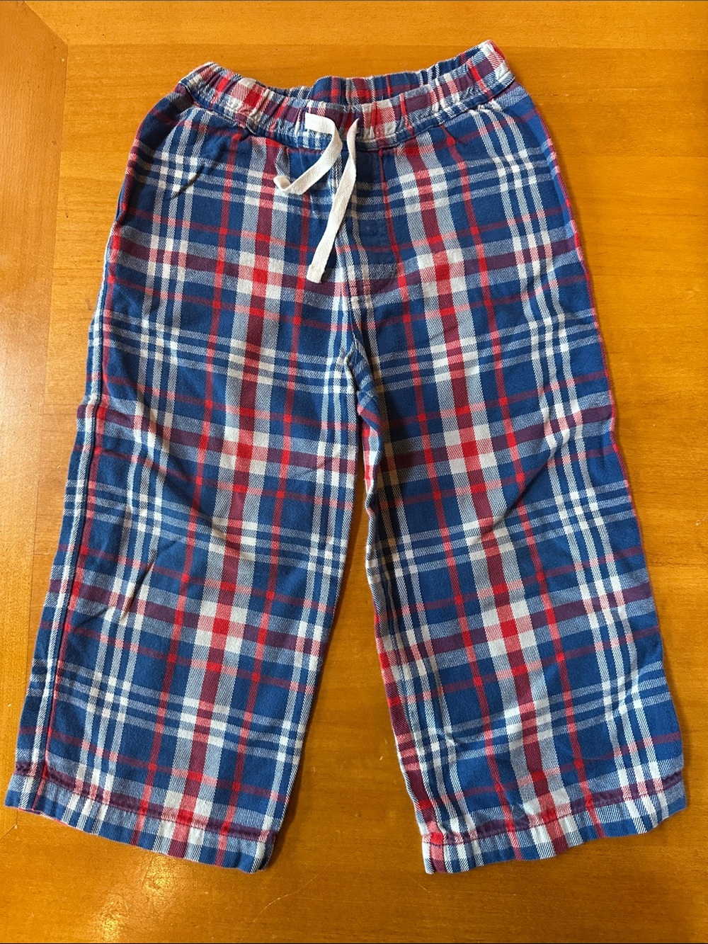Mini Boden kids Plaid Pants - Blue & Red